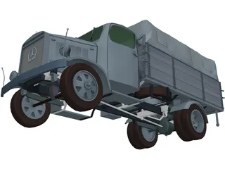 Mercedes-Benz Truck 3D Model preview