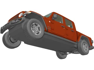Jeep Gladiator Rubicon (2020) 3D Model preview