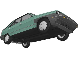 Renault Encore 5-door (1985) 3D Model preview