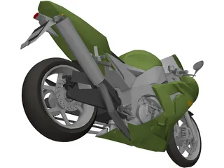 Kawasaki Ninja 3D Model preview