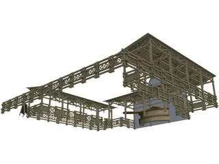 Cafe 3D Model preview