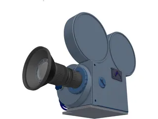Movie Camera 3D Model preview