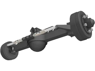 Rockwell Truck Axle 3D Model preview