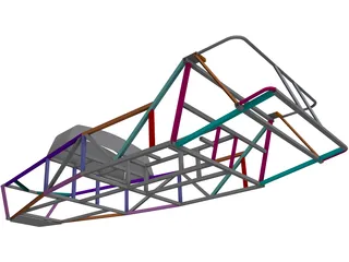 Lotus 7 Chassis 3D Model preview