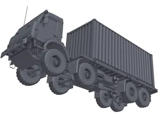 Kamaz 63501 8x8 3D Model preview