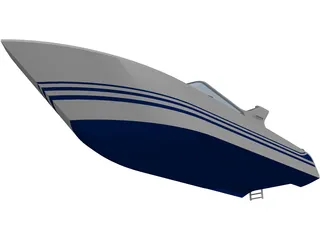 Speed Boat 3D Model preview