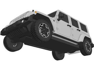 Jeep Wrangler (2014) 3D Model preview