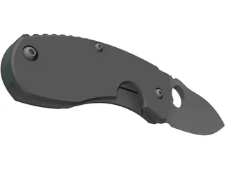 Pocket Knife 3D Model preview