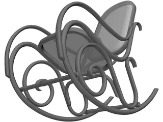 Rocking Chair 3D Model preview