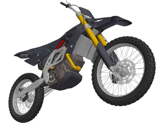 Motocross Bike 3D Model preview