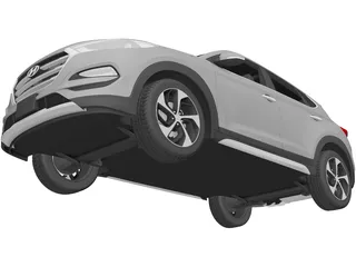 Hyundai Tucson (2019) 3D Model preview