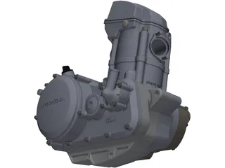 Honda CRF250R Engine 3D Model preview