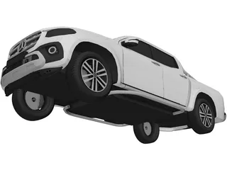 Mercedes-Benz X-class (2018) 3D Model preview