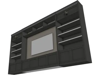 TV Unit 3D Model preview