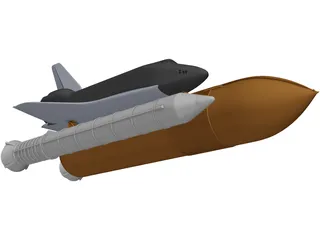 Space Shuttle 3D Model preview