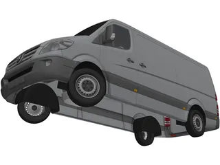 Mercedes-Benz Sprinter 3D Model preview
