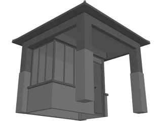 Guard House 3D Model preview