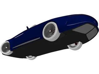 Mercedes-Maybach Vision 6 Cabriolet (2018) 3D Model preview