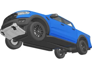 Ford Ranger Raptor (2018) 3D Model preview