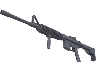 M4A1 3D Model preview