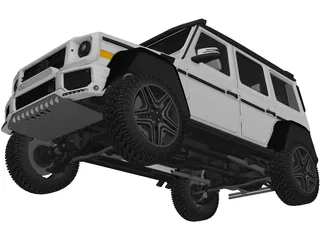 Mercedes-Benz G63 AMG 4x4 Squared 3D Model preview