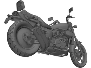 Honda Magna (1987) 3D Model preview