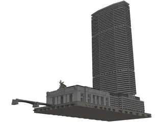 Metlife Tower 3D Model preview