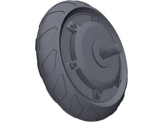 Wheel Motor 3D Model preview