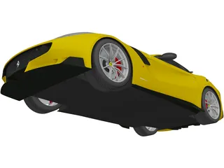 Ferrari F12TDF (2016) 3D Model preview