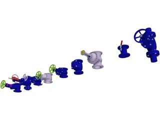 Valve Collection 3D Model preview
