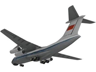 Ilyushin IL-76 Candid 3D Model preview