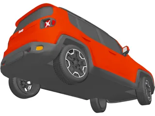 Jeep Renegade Latitude (2015) 3D Model preview
