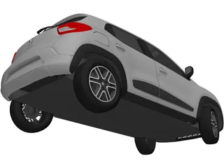 Renault Kwid (2017) 3D Model preview