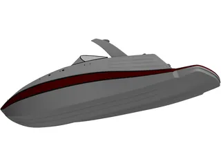 Speedboat 3D Model preview