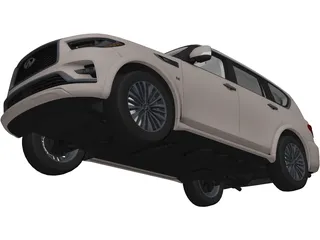 Infiniti QX80 (2018) 3D Model preview