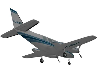 Piper PA-31 Navajo 3D Model preview