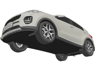 Kia Sportage (2016) 3D Model preview