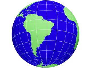 Globe 3D Model preview