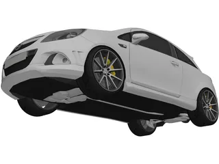 Opel Corsa OPC 3D Model preview