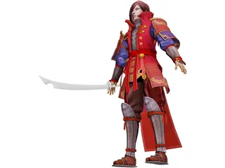 Samurai 3D Model preview