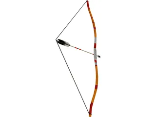 Indian Bow 3D Model preview