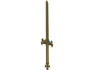 Osmanthus Sword 3D Model preview
