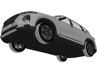 Hyundai Santa Fe (2019) 3D Model preview