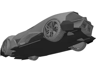 Lamborghini Egoista 3D Model preview