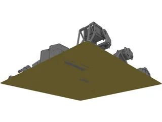 Hard Surface Kitbash Pack 1 Set 1 3D Model preview