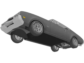 Oldsmobile 442 Cutlass (1968) 3D Model preview