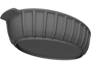 Ceramic Baking Dish 3D Model preview