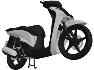 Honda SH 150i Sporty 3D Model preview