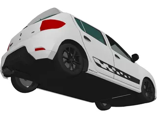 Renault Sandero RS (2017) 3D Model preview