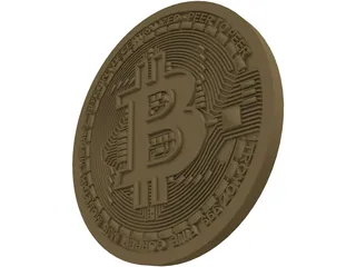 Bitcoin 3D Model preview